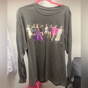 Taylor Swift Speak Now Grey Eras Long Sleeve Tee